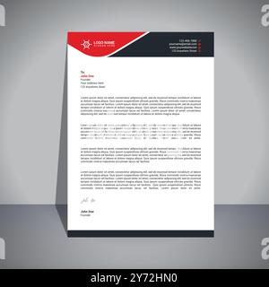 Creative Letterhead Design Template Stock Vector