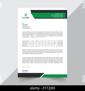 Minimal Letterhead Design Template Stock Vector