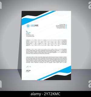 Letterhead Design Template Stock Vector