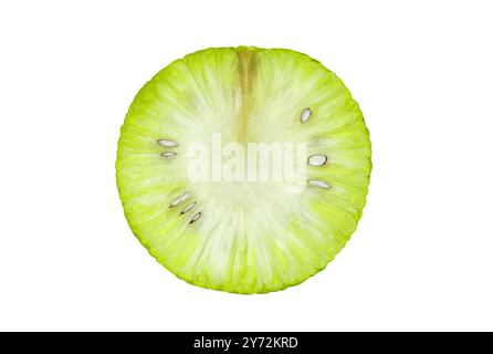 maclure fruit cut, isolated on white background with clipping path Stock Photo