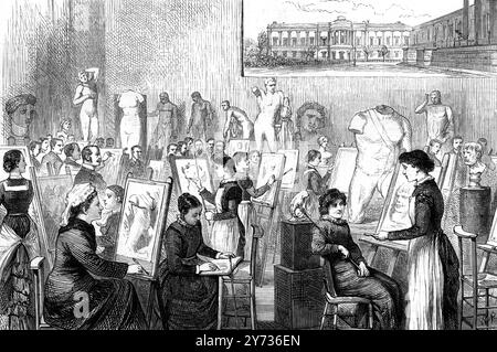 The Slade School of Fine Art, University College, Gower-Street, London. 26 February 1881 Stock Photo