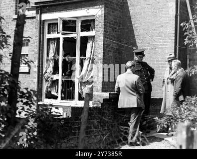 Bomb sent to Capt Farran kills his brother .  A parcel bomb enclosed ina copy of Shakespeare's plays , and intended for Captain Roy Farran , whom the Palestine Stern gang threatened a year ago to ' follow to the end of the world ' , today killed his 26-year-old  brother Rex Farran , when he opened the parcel at this home at Codsall  , near Wolverhampton .  The parcel had been posted in Britain .  The explosion wrecked the room and blew out all the windows.  Mr Farran was rushed to hospital with multiple injuries , but he died less than two hours after being admitted .  Picture shows Mr Farran Stock Photo