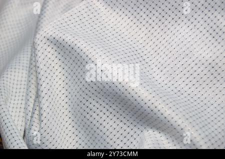 close up of jersey fabric texture Stock Photo
