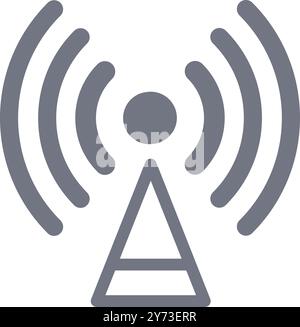 Set of communication signal strength icons. Cellular reception symbols ...