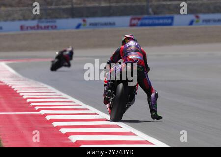 Lombok, Indonesia. 27th Sep, 2024. Free practice before Pertamina Grand Prix of Indonesia of MotoGP at Mandalika Circuit. September 27, 2024 In picture: Franco Morbidelli Entrenamientos libres previos al Gran Premio Pertamina de MotoGP deIndonesia en el circuito de Mandalika, 27 de septiembre de 2024 POOL/ MotoGP.com/Cordon Press Images will be for editorial use only. Mandatory credit: © MotoGP.com Credit: CORDON PRESS/Alamy Live News Stock Photo