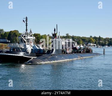 KITTERY, Maine (Sep 27, 2024) USS Washington (SSN 787) arrives at ...