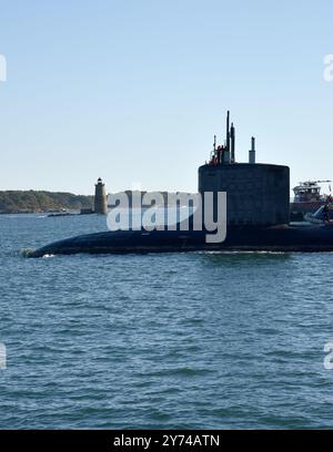 KITTERY, Maine (Sep 27, 2024) USS Washington (SSN 787) arrives at ...