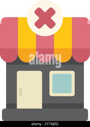 Small business is closing down showing the end of an era for this retailer Stock Vector