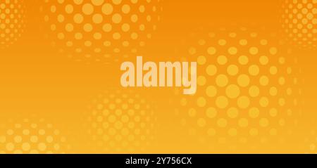 Vector Seamless Abstract Futuristic Background With Glowing Dot Patterns. Horizontally Repeatable. Stock Vector