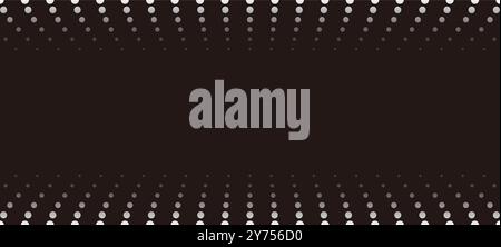 Vector Frame And Background Illustration With Abstract Dot Patterns And Text Space. Stock Vector