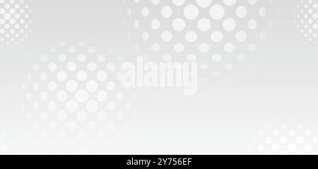 Vector Seamless Abstract Futuristic Background With Glowing Dot Patterns. Horizontally Repeatable. Stock Vector