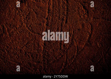 Brown colored abstract wall background with textures of different shades of brown Stock Photo