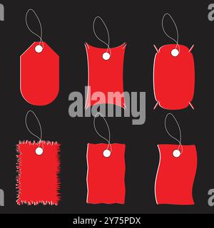 Clothing Product Sales Tag Set Stock Vector