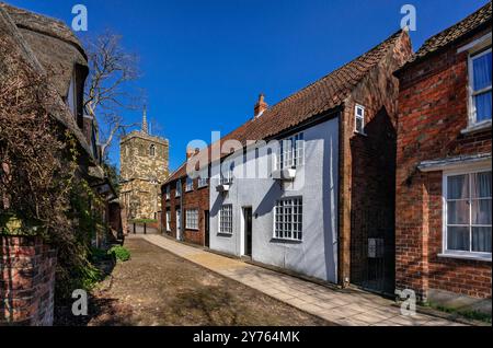 Horncastle, a market town in Lincolnshire, England. Stock Photo