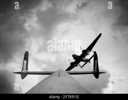 Avro Lancaster Bomber. A four engine heavy bomber which first saw ...