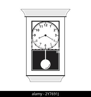 Wall Clock vector isolated on white background Stock Vector