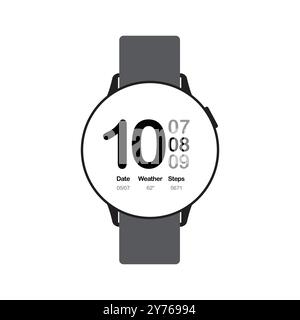 Smart watch isolate white background Vector Stock Vector