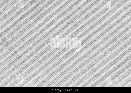 Ridge texture background of velour corduroy white cloth. Large ribbed, diagonal coarse weaving velveteen, striped upholstery texture fabric, furniture Stock Photo