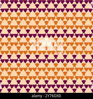 autumn seamless pattern cog modified shape fall shades color, illustrations vector Stock Vector