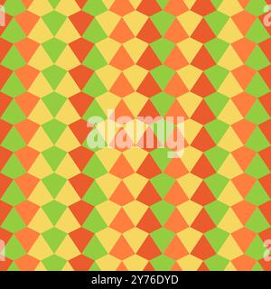 autumn seamless pattern diamond shape fall shades color, illustrations vector Stock Vector
