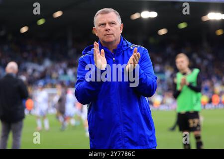 Elland Road, Leeds on Saturday 28th September 2024. Mark Robbins, Coventry City manager, after the Sky Bet Championship match between Leeds United and Coventry City at Elland Road, Leeds on Saturday 28th September 2024. (Photo: Pat Scaasi | MI News) Credit: MI News & Sport /Alamy Live News Stock Photo