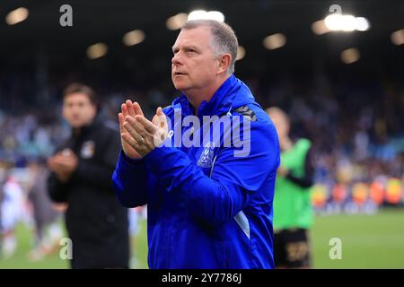 Elland Road, Leeds on Saturday 28th September 2024. Mark Robbins, Coventry City manager, after the Sky Bet Championship match between Leeds United and Coventry City at Elland Road, Leeds on Saturday 28th September 2024. (Photo: Pat Scaasi | MI News) Credit: MI News & Sport /Alamy Live News Stock Photo