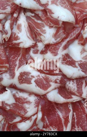Coppa, Italian sausage variety, Italy, Europe Stock Photo