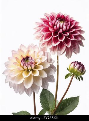 dahlia isolated on white background Stock Photo - Alamy