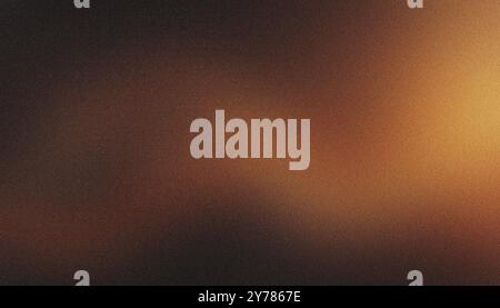 Smooth gradient transition from dark to light warm tones creating an abstract, grainy texture Stock Photo