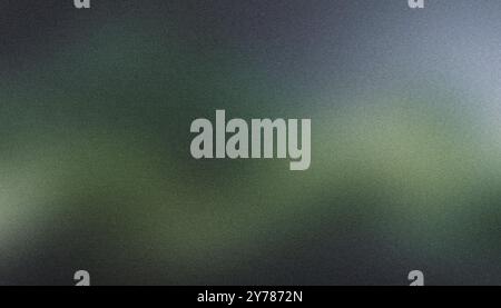 Subtle, textured green gradient background with a noise effect Stock Photo