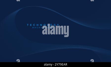 Vector abstract background with a wireframe dynamic waves, line and ...