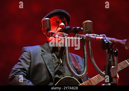 London, UK. 28th Sep, 2024. LONDON, ENGLAND - SEPTEMBER 28: Matt Johnson of ‘The The' performing at Alexandra Palace on September 28, 2024 in London, England.CAP/MAR © MAR/Capital Pictures Credit: Capital Pictures/Alamy Live News Stock Photo