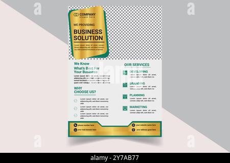 creative corporate flyer design template Stock Vector