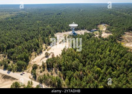 Aerial View Of Radio Telescope Restricted Area Irbene In Latvia Europe 