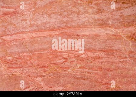 High-quality terracotta marble texture with natural veins, ideal for interior decoration. Stock Photo