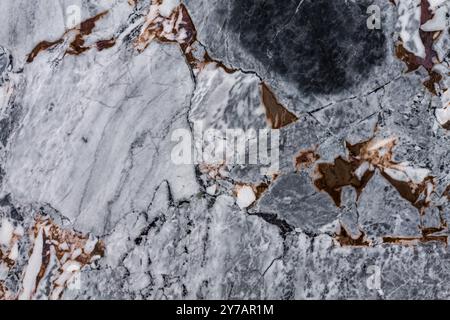 High-quality natural marble texture with intricate patterns, ideal for interior design. Stock Photo