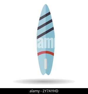 Surfboard vector isolated icon. Summer sign. Graph symbol for travel and tourism web site and apps design, logo, app, UI Stock Vector