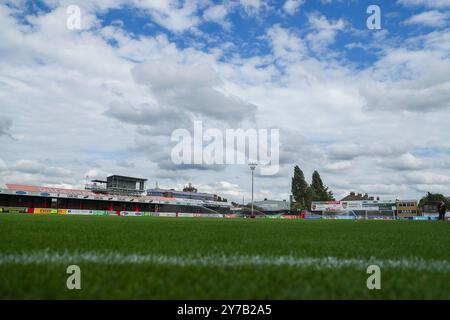 London, UK. 29th Sep, 2024. A general view of The Chigwell Construction Stadium prior to the The FA Women's Super League match West Ham United Women vs Liverpool Women at The Chigwell Construction Stadium, London, United Kingdom, 29th September 2024 (Photo by Izzy Poles/News Images) in London, United Kingdom on 9/29/2024. (Photo by Izzy Poles/News Images/Sipa USA) Credit: Sipa USA/Alamy Live News Stock Photo