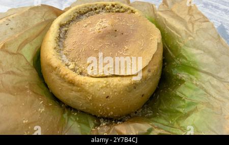 cheese with worms or casu martzu, typical Sardinian cheese Stock Photo