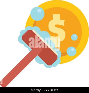 Money laundering, cartoon vector art design Stock Vector Image & Art ...