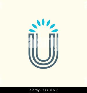 Creative and Modern Letter U Logo Design Stock Vector