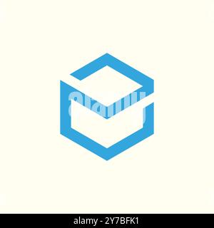 Business and Finance Creative Modern Letter Logo CP and PC Stock Vector