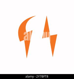 Power and dancer Electronic Icon Stock Vector