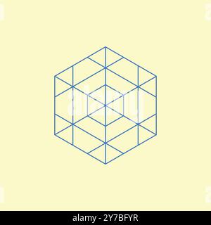 Triangle Minimal Technology Logo Stock Vector