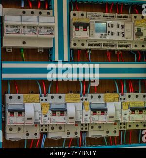 Electrical control panel Stock Photo