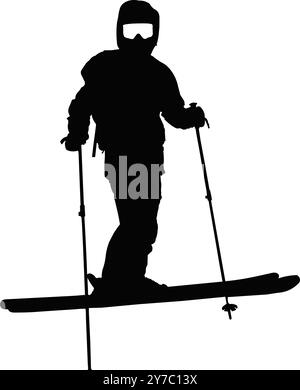 skate board silhouete Stock Vector