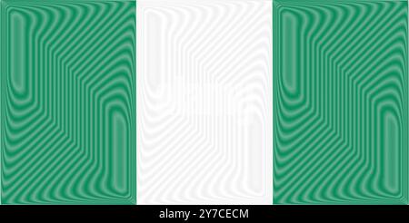 Nigeria Independence Day October 1. Scribble style Nigeria flag vector background. Poster, card, banner. Stock Vector