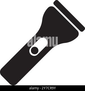 flashlight icon vector illustration logo design Stock Vector