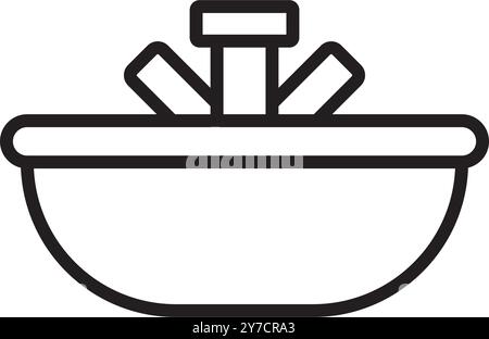 Wastafel icon,vector illustration template design Stock Vector