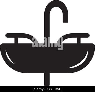 Wastafel icon,vector illustration template design Stock Vector